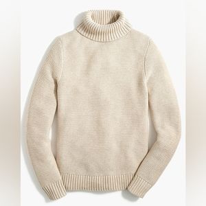 NWT J. Crew Factory Classic Turtleneck Sweater Long Sleeve Oatmeal / Size Small